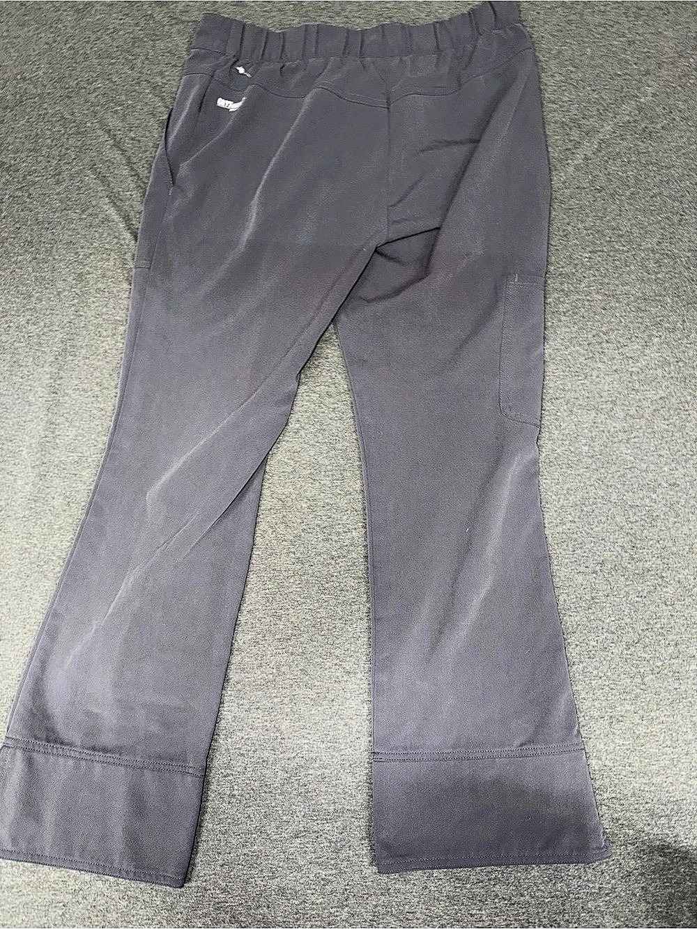 Grey's Anatomy Spandex Stretch Flare Leg Pants in Gray Size XS